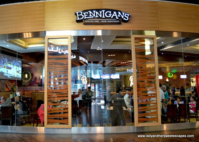 Bennigan's restaurant at The Dubai Mall