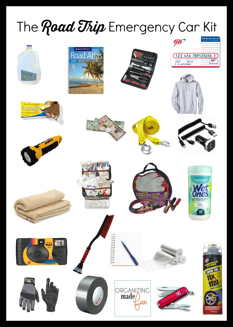 Emergency Preparation in Your Car Organizing Made Fun Emergency