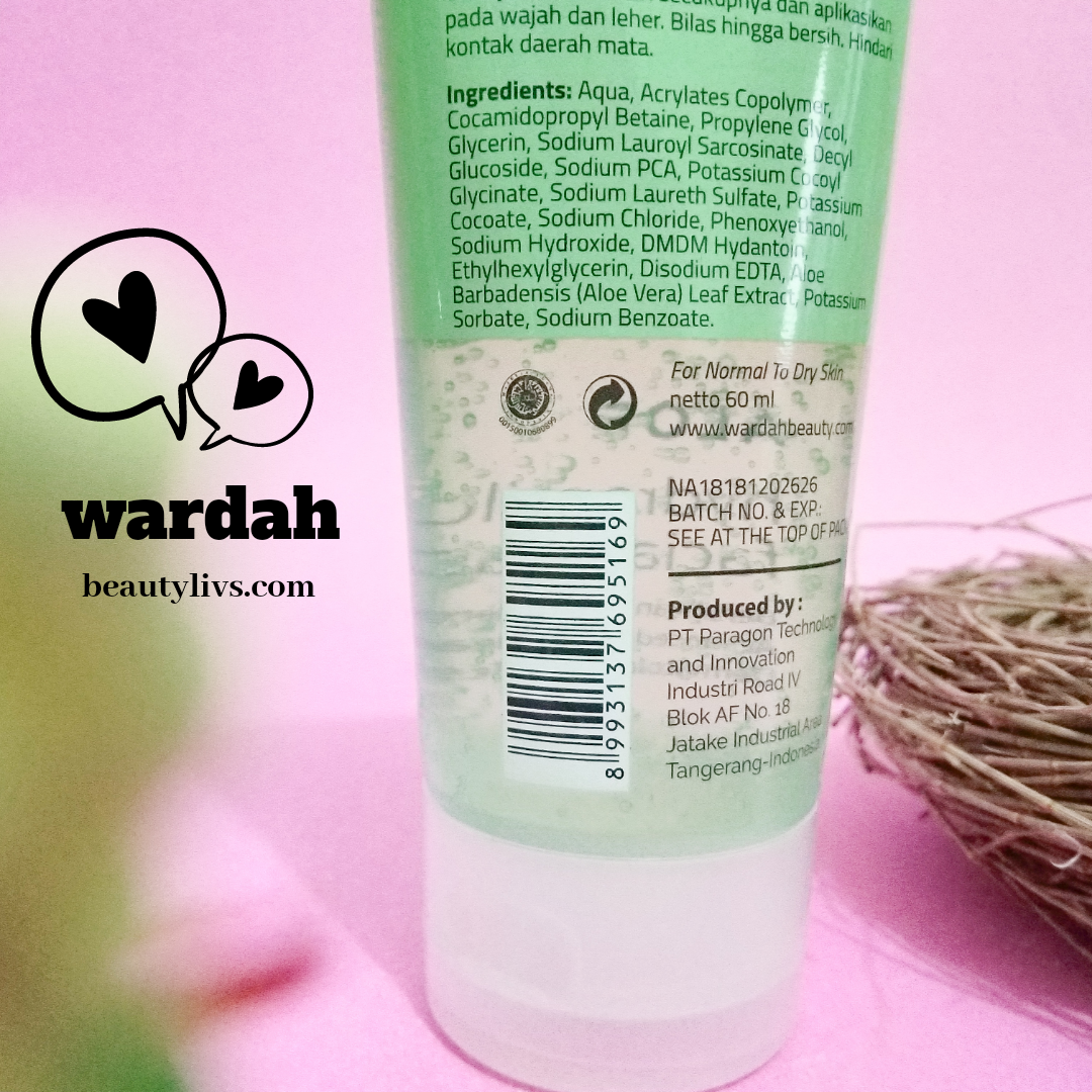 Review Wardah Aloe Hydramild Facial Wash Nature Daily Series Rhythm