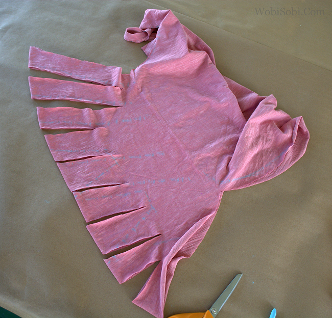 WobiSobi Criss Crossed, Ladder Back Tee DIY.