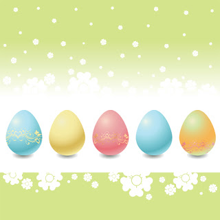 Clipart image of an Easter egg background
