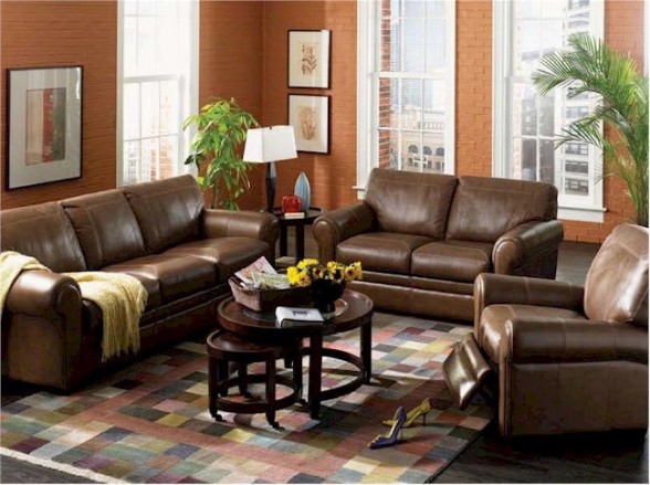 Small Sectional Leather Sofa Living Room | Home Decor Ideas