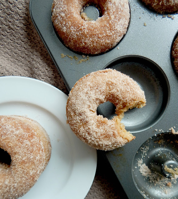 Apple Cider Donuts...these flaky, sweet, tender donuts scream Fall and Autumn.  The perfect Saturday morning breakfast!  The cinnamon sugar coating makes them top notch. (sweetandsavoryfood.com)