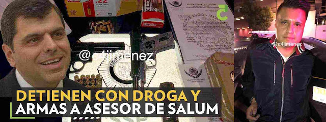 ASESOR DEL DIP. GONZALEZ SALUM DETENIDO CON DROGAS, ARMAS y EN SU CAMIONETA SALUM%2BY%2BASESOR