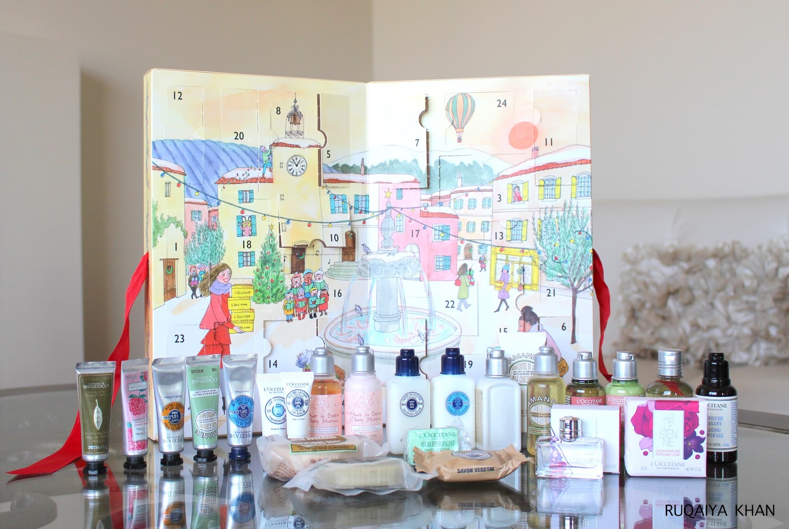 Ruqaiya Khan L'OCCITANE Holiday Sets Advent Calendar and Crackers