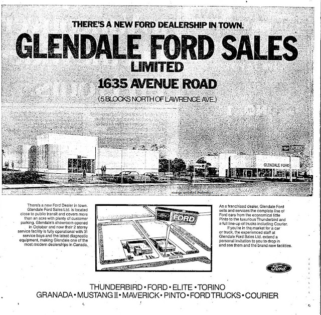 Vintage Canadian Dealerships Glendale Ford Sales