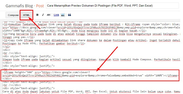 Cara Menampilkan Preview Dokumen Di Postingan (File PDF, Word, PPT, Dan Excel)
