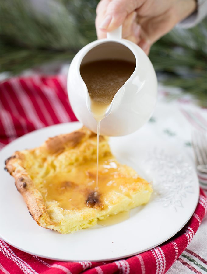 German Pancakes with Buttermilk Syrup