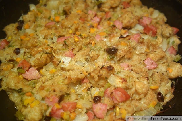 http://www.farmfreshfeasts.com/2013/02/savory-sauerkraut-sausage-stuffing.html