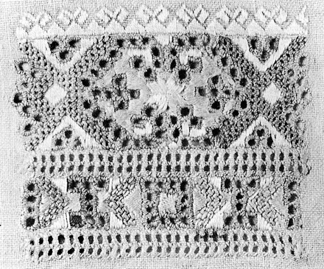 FolkCostume&Embroidery Whitework embroidery of Sniatyn district
