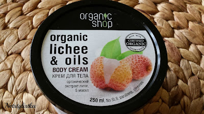 Organic Shop, natural body cream with lychee, natural cosmetics, exotic cream