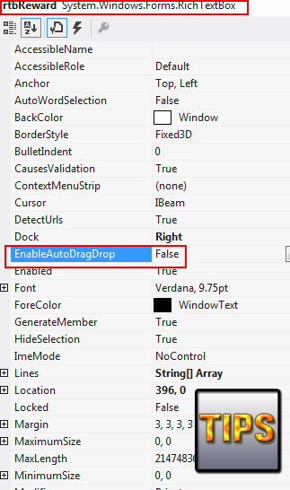 How to "Drag and Drop Text File to Rich Text Box" Control in CSharp