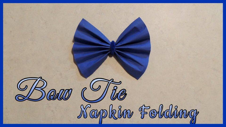 Craftie Kaleidoscope Bow Tie Napkin Folding