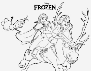 Gambar Mewarnai Anna Elsa Frozen Lucu Rebanas Kabar Kumpulan Diwarnai