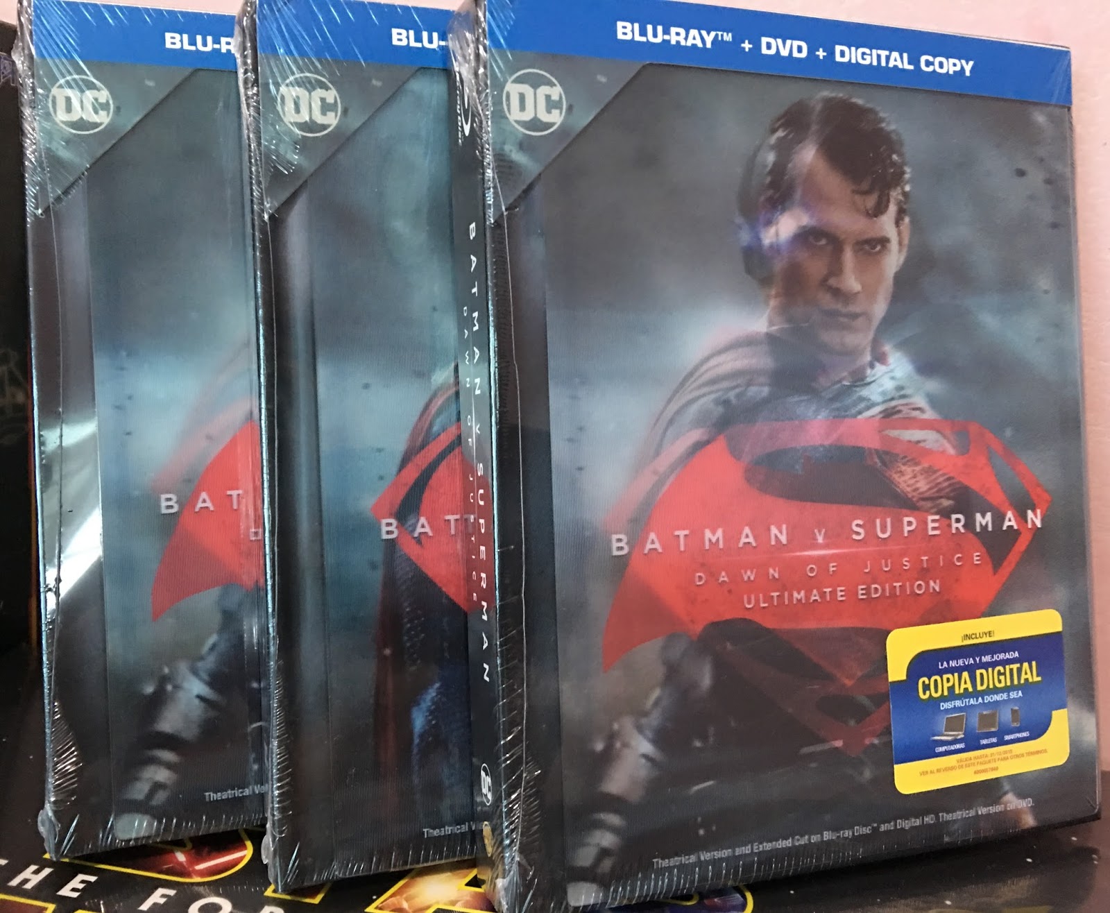 PELICULAS ORIGINALES EN BLURAY 3D, BLURAY Y DVD BATMAN VS SUPERMAN