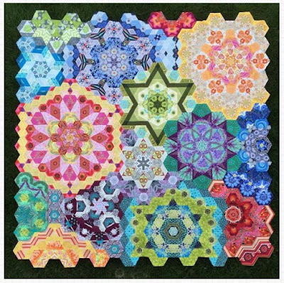 paper english piecing quilt watercolor finish