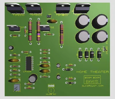 Component and PCB for Subwoofer Home Theater