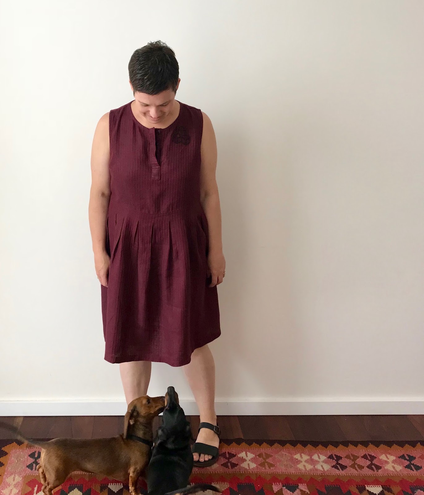 pleated summer dress