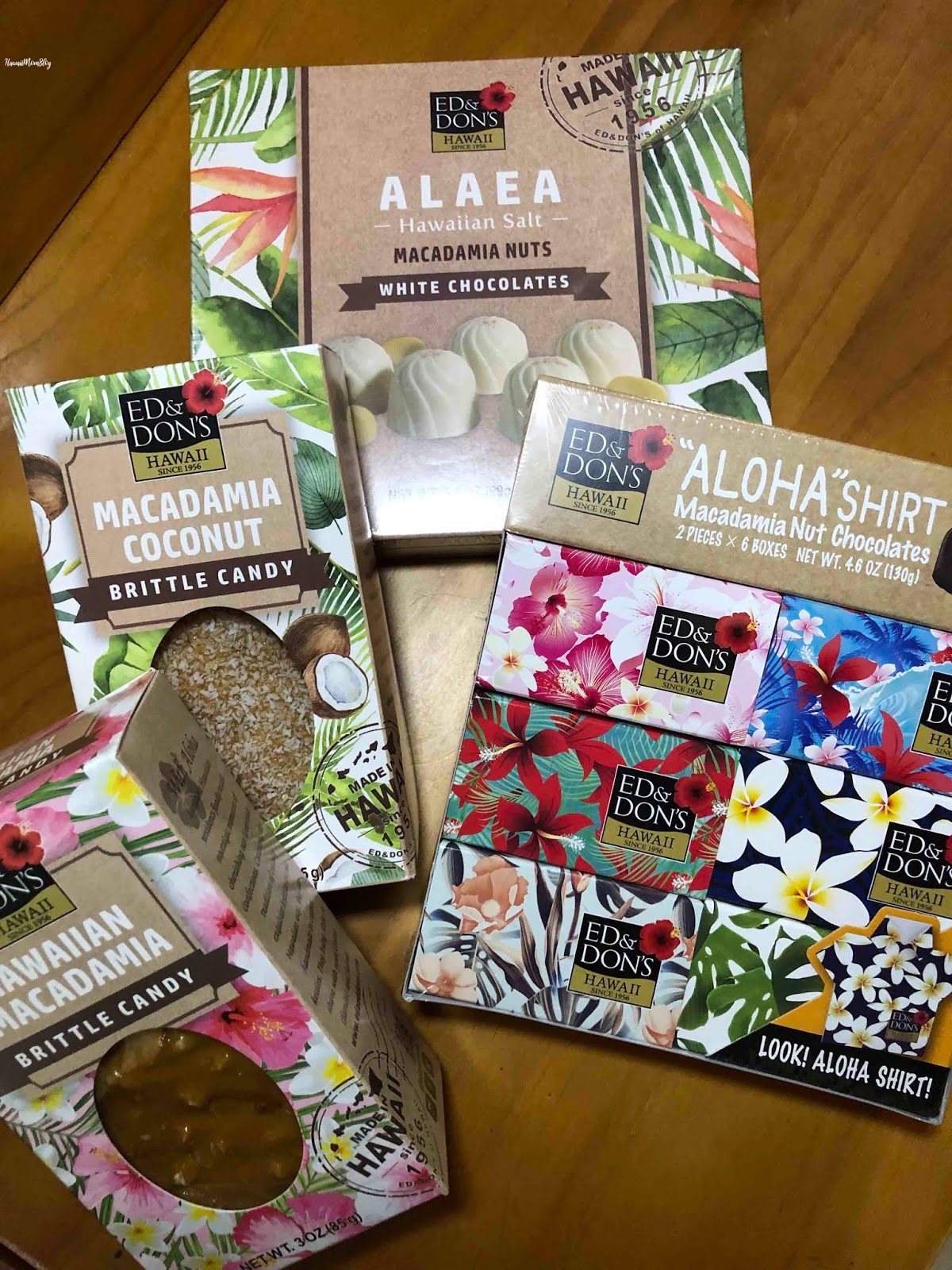 Hawaii Mom Blog Ed and Don's of Hawaii Releases Aloha Shirt Chocolates