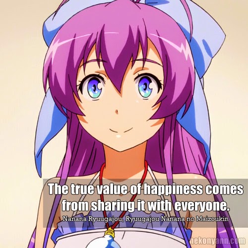 Ryuugajou Nanana no Maizoukin #1 - Anime Quotes! - Nekonyann