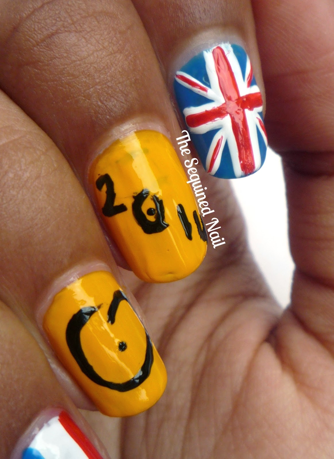 The Sequined Nail Tour de France Nails