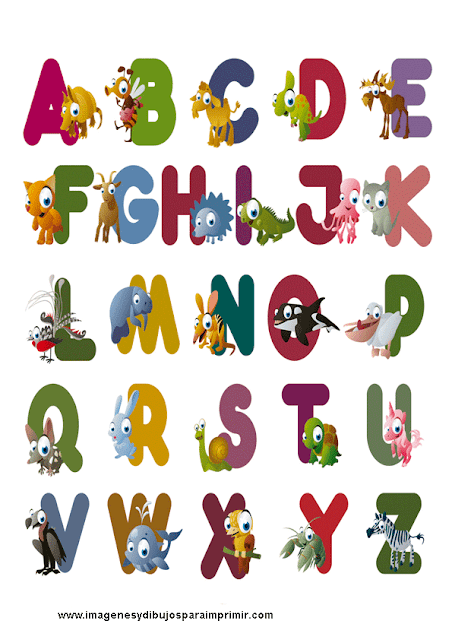 abecedario con dibujos de animales