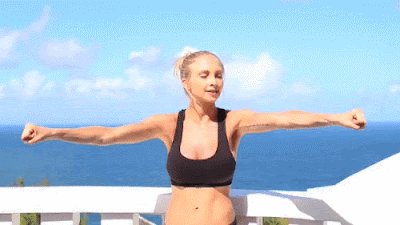 Động tác tập yoga cho vai và bắp tay thon gọn 2 Động tác tập yoga cho vai và bắp tay thon gọn 2