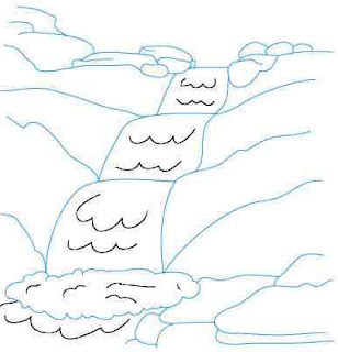 Langkah 8. Cara Mudah sketsa/Menggambar Sungai untuk Anak
