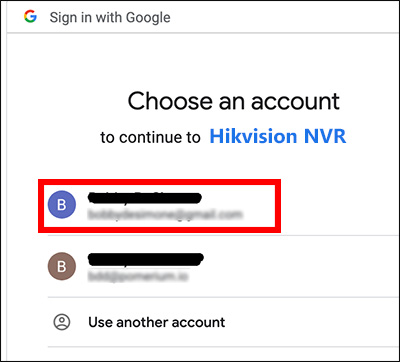 hikvision google drive cloud