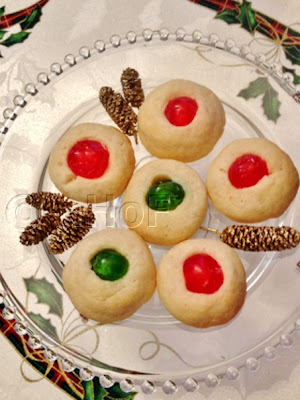 Thumbprint Cookies, Jewel Cookies, Christmas