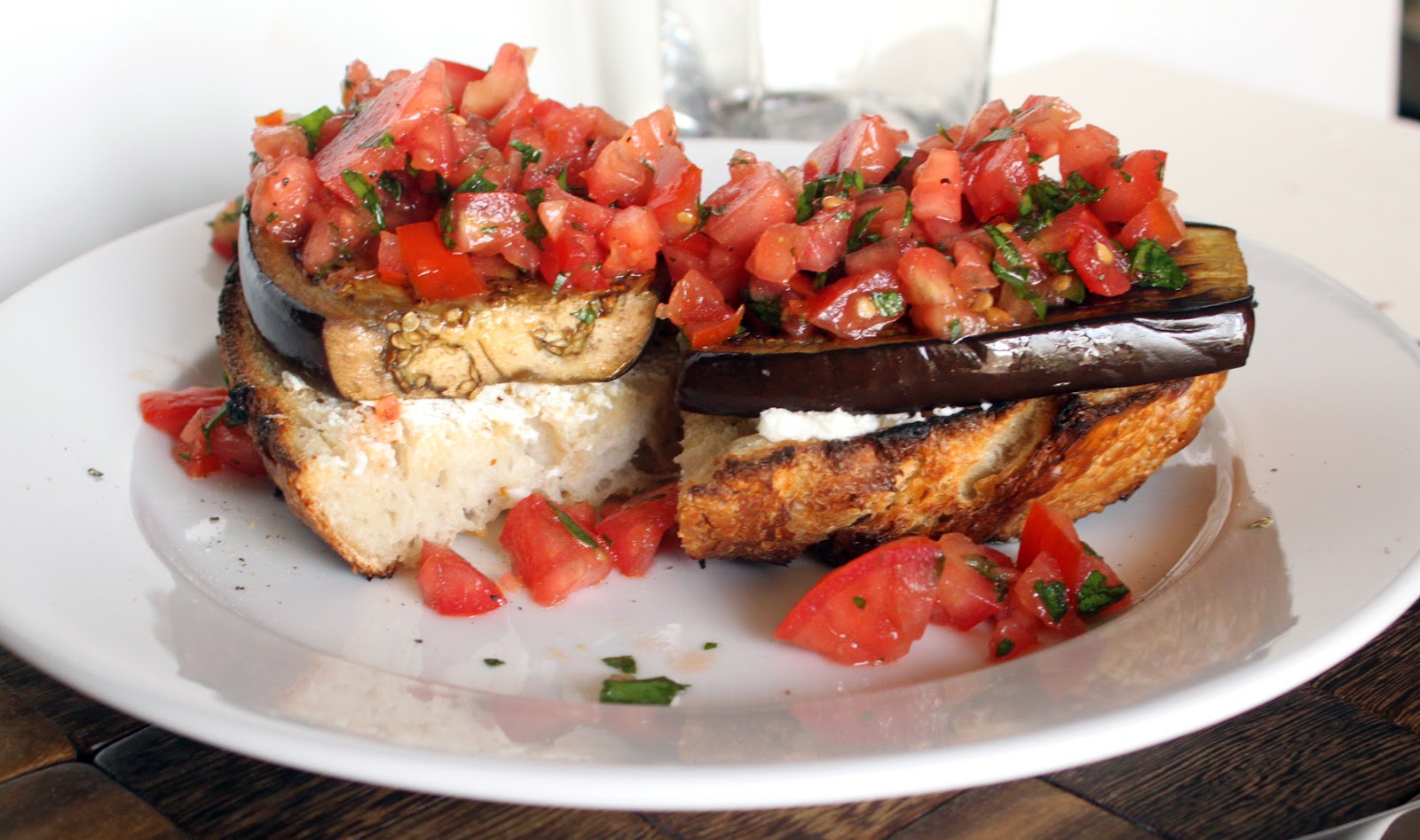 Badger Kitchen Open Faced Eggplant Sandwich