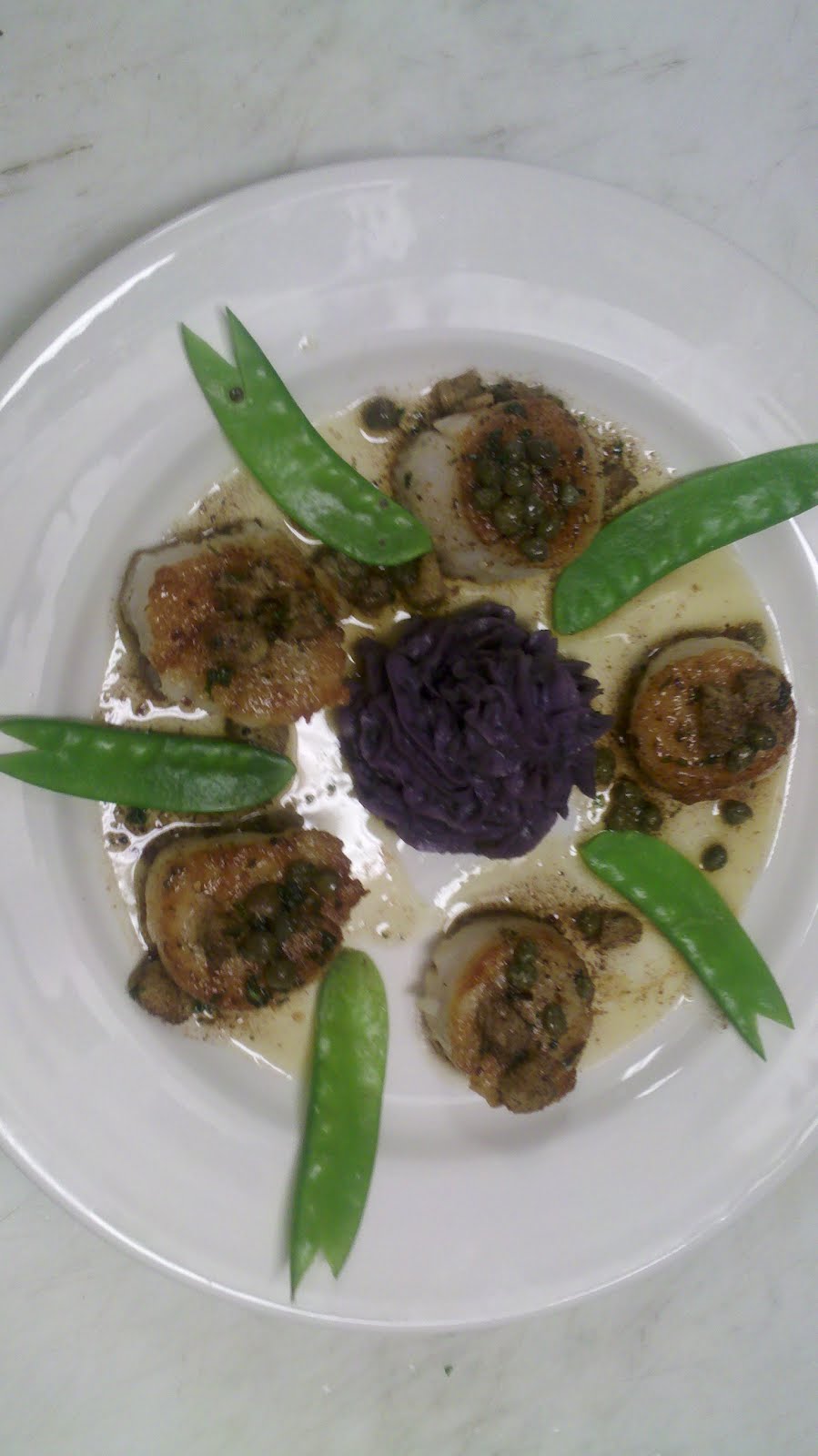 New Orleans Food and Wine Diver Scallops Grenobloise