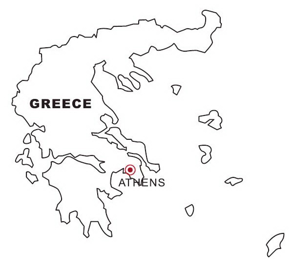 COLOREA TUS DIBUJOS Mapa de Grecia