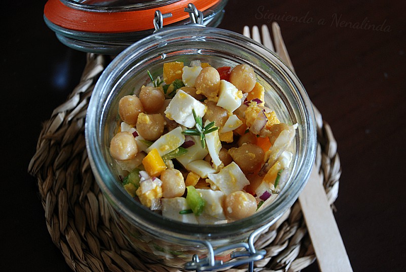 Siguiendo a Nenalinda Ensalada de Garbanzos Marroquí.