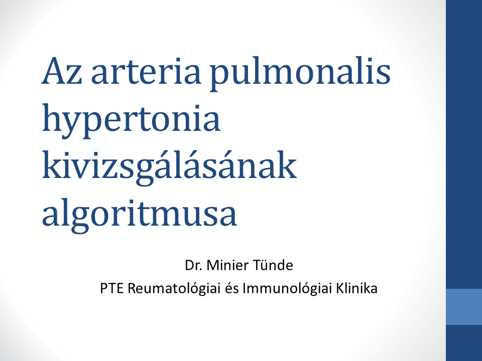 a pulmonalis keringés hipertóniájának okai