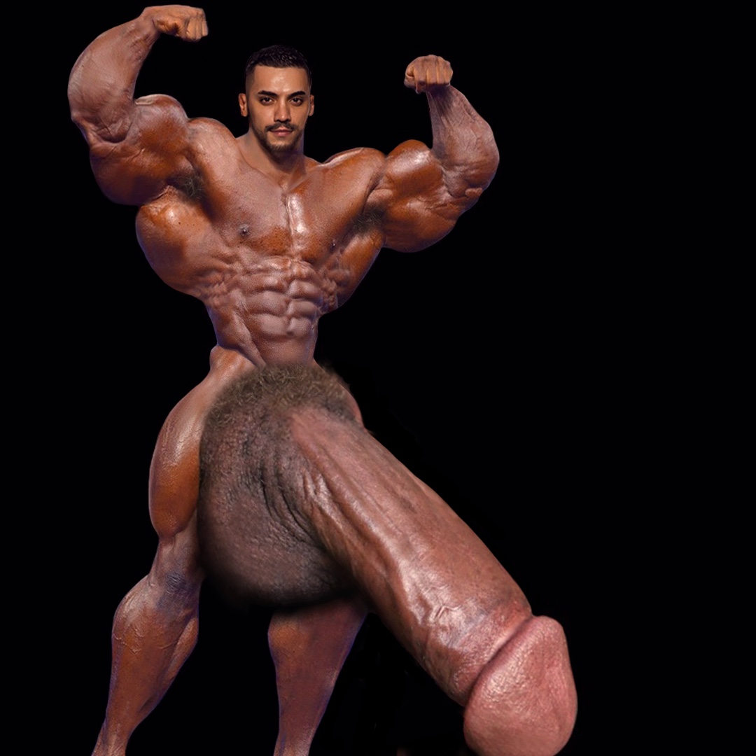 Gigantic Huge Meat: Humongous bodybuilder's dick's grown more gig...