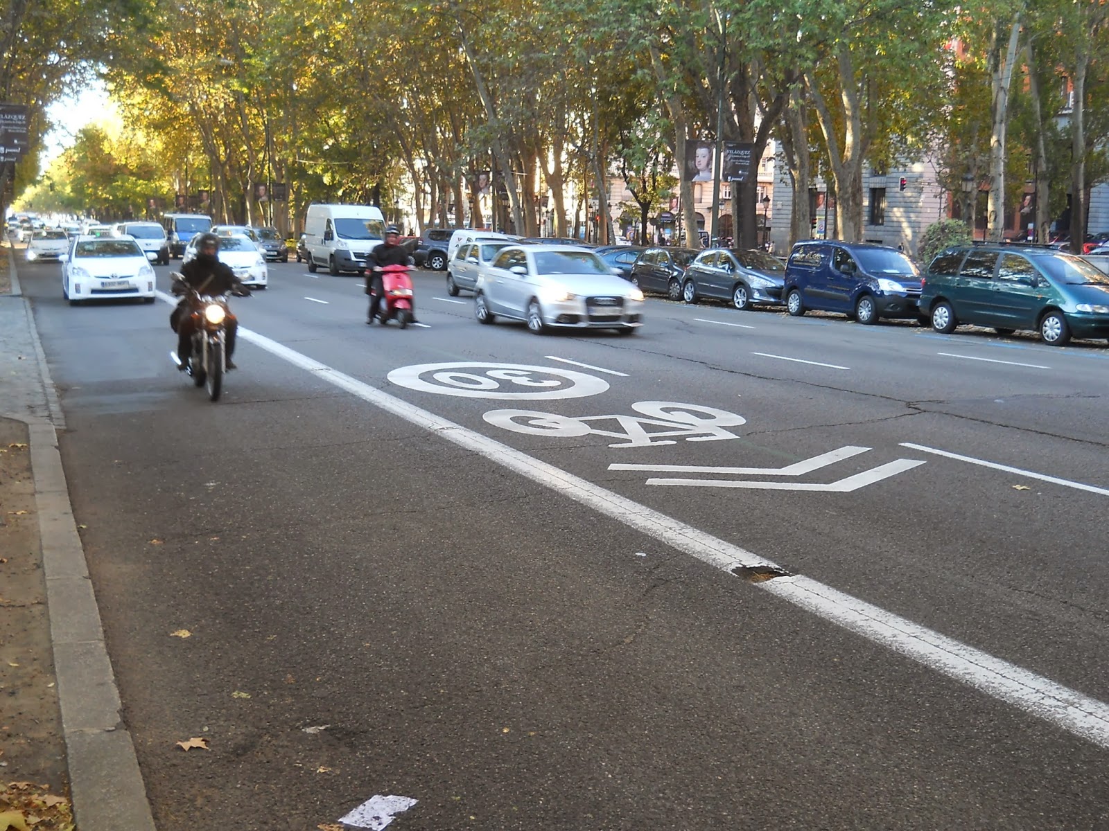 velocidad rapida en el carril bici barcelona