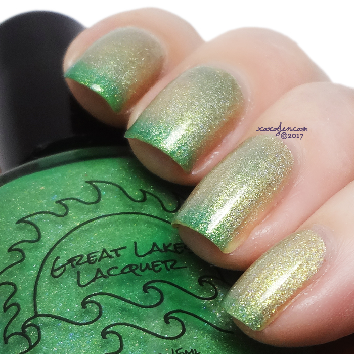 xoxoJen's swatch of Great Lakes Lacquer The Grass Is Greener For A Reason