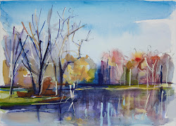 leaves autumn watercolor painting breier chris