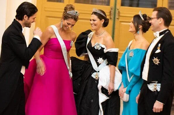 King Carl Gustaf, Queen Silvia, Crown Princess Victoria, Prince Daniel, Prince Carl Philip, Princess Sofia and Princess Madeleine