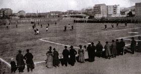 Photo of a football match at the Velodromo Umberto I