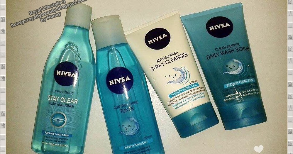 Royal Lifestyle Review Nivea blue collection for face cleansing