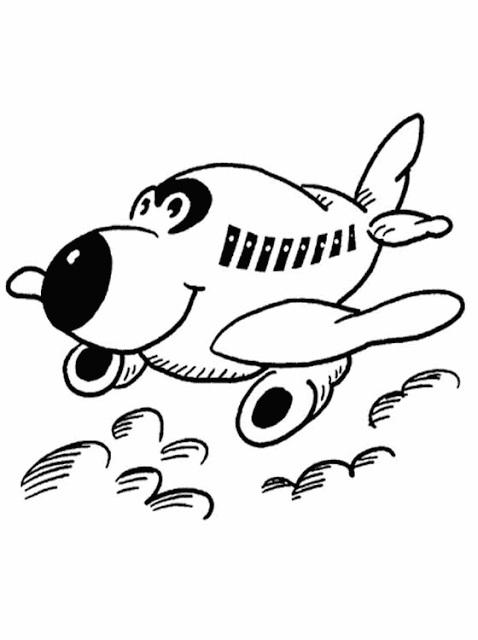 Kids Page: Aeroplane Coloring Pages