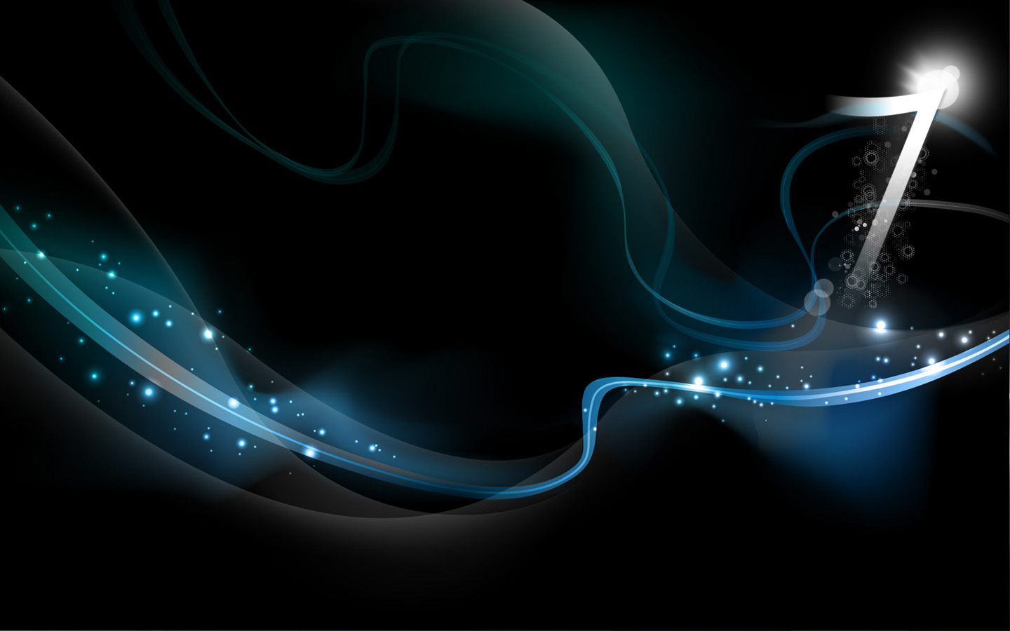 Black Color Windows 7 Wallpapers