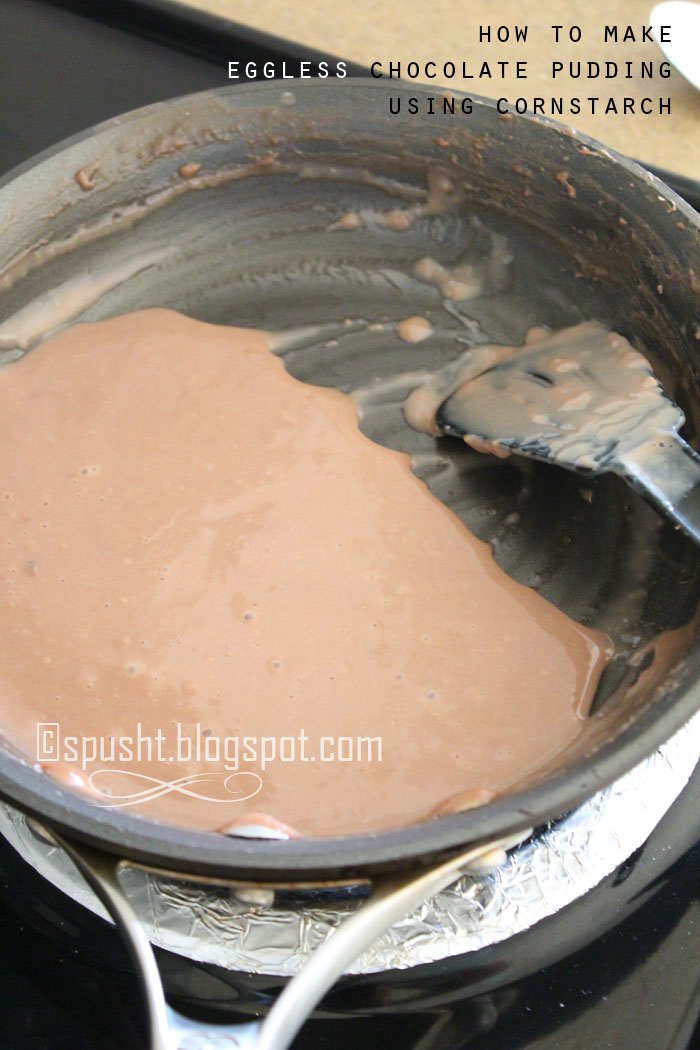 Spusht | How to make Chocolate Pudding Eggless