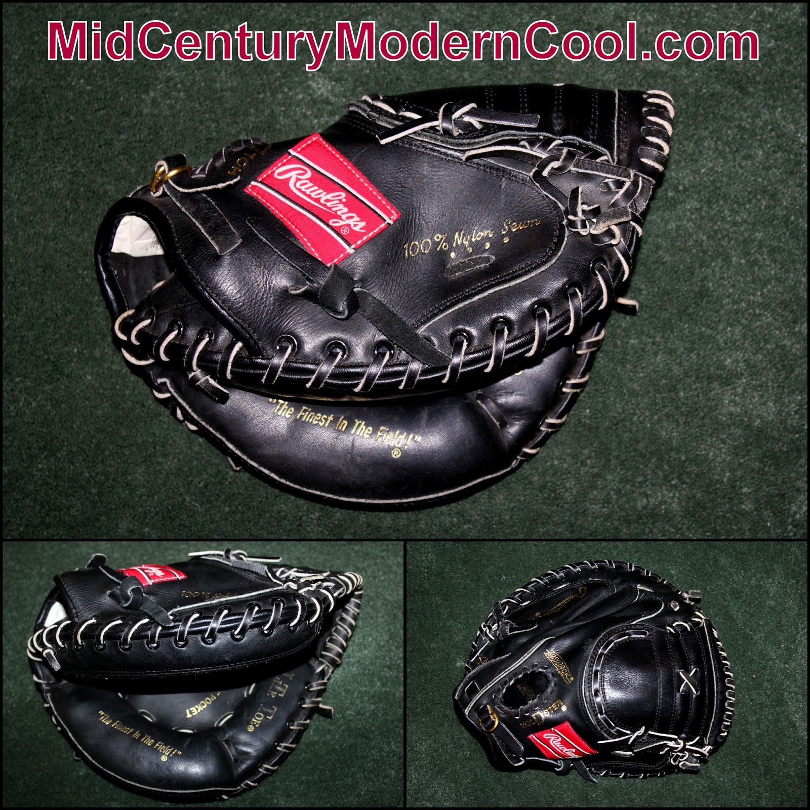 Mid Century Modern Cool Rawlings Left Handed Catcher's Mitt
