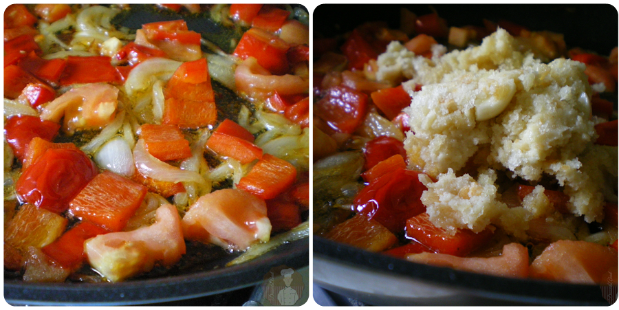 Habas con jamón al estilo manchego: Elaboración