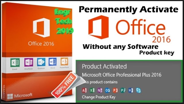 How to Activate Microsoft Office 2016 Pro Plus Without any software