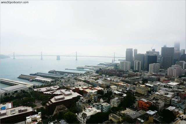 Vistas de San Francisco desde el Observatorio de la Torre Coit