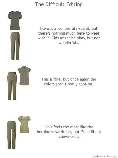 trying to build a cluster around a pair of olive pants trying to build a cluster around a pair of olive pants